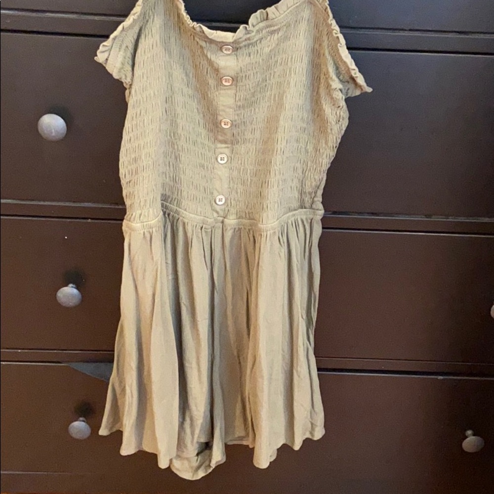 Olive green romper